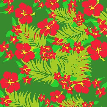 Artwork thumbnail, Red Hibiscus by Kaaawasaki