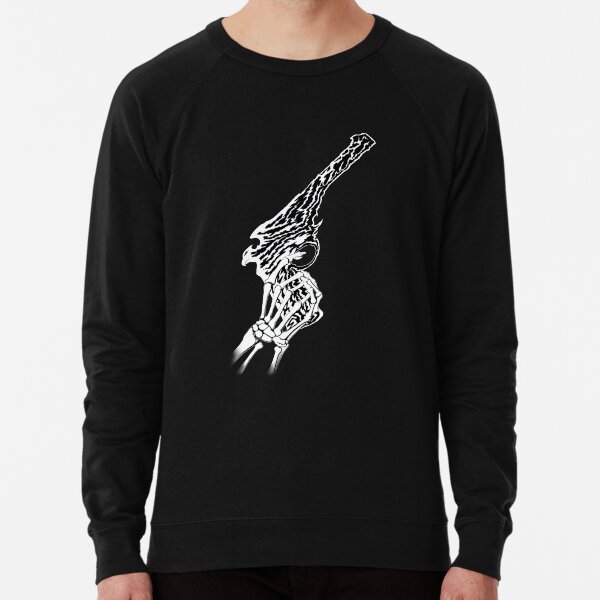 Tee Hunt Skeleton Bandit Hoodie Death Sheriff Wild West Revolvers Cowboy Sweatshirt