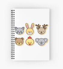 Animals Cartoon Spiral Notebook