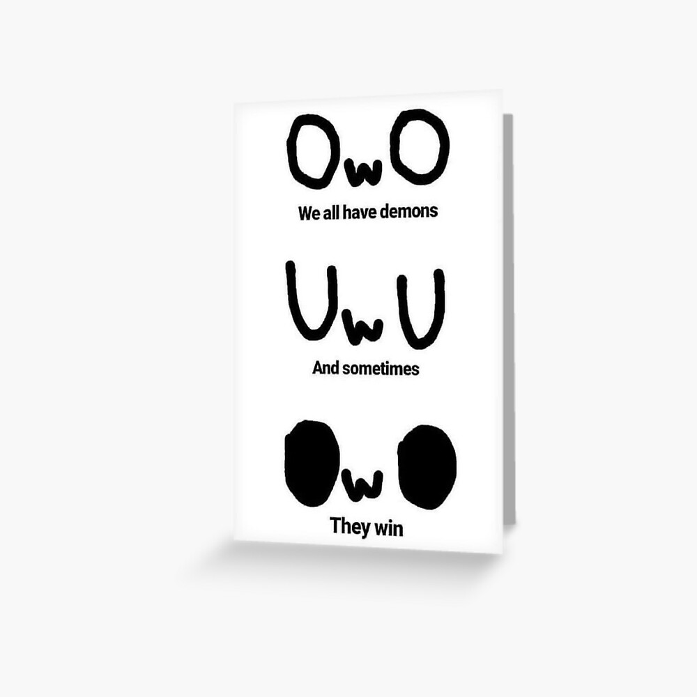 owo we all have demons