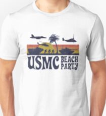 USMC Beach Party Slim Fit T-Shirt