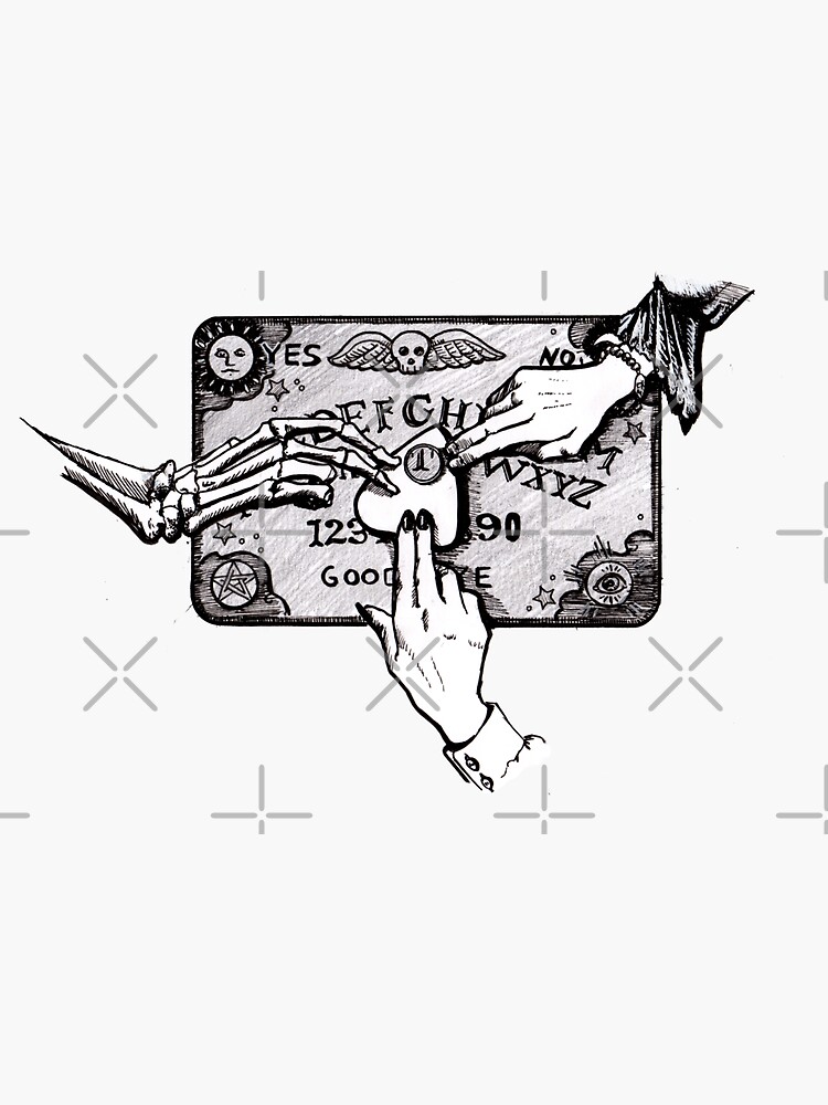 Thumbnail 3 of 3, Sticker, Ouija designed and sold by HollyPierson.