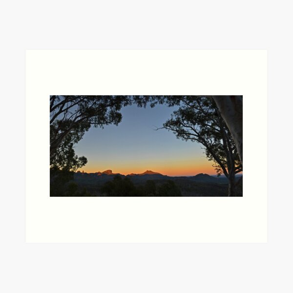 Item preview, Sunrise over the Warrumbungles designed and sold by maritahills.
