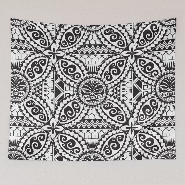 Item preview, Polynesian tattoo black white design designed and sold by Ayelet Fleming.