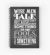 Wise Men Chalkboard Spiral Notebook