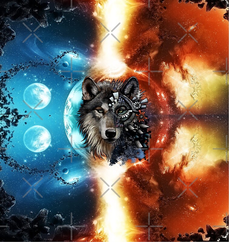"Wolf Art Design " by ziiyou Redbubble