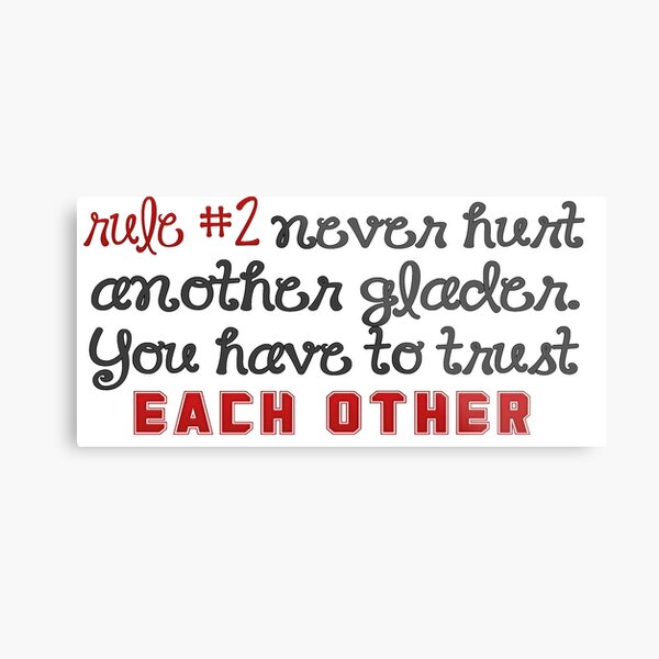 Rule #2 Metal Print