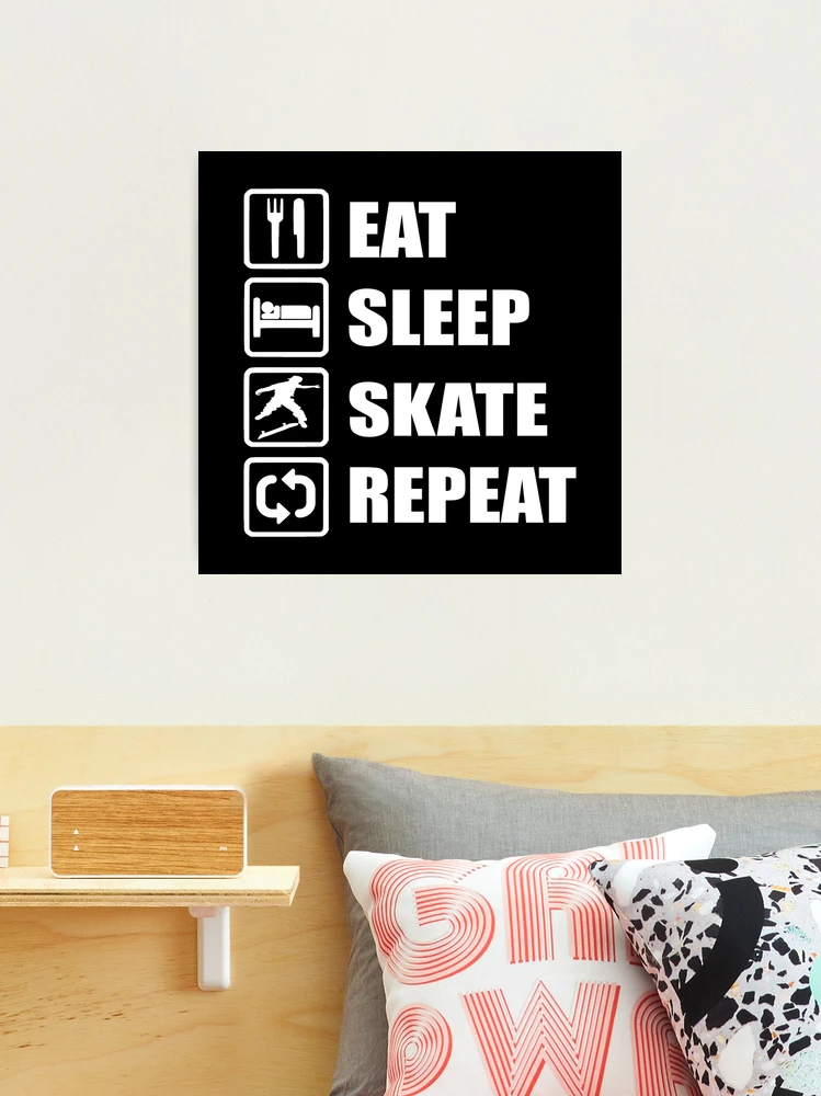 Eat Sleep Skate Repeat Sticker  roller skate accessories – wonderskater