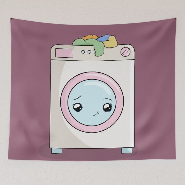 Item preview, Kawaii Washing machine  designed and sold by ValentinaHramov.