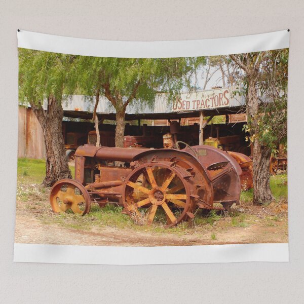 Aperçu de l'œuvre Tracteurs dans un village de pionniers, Australie créée et vendue par FranWest.