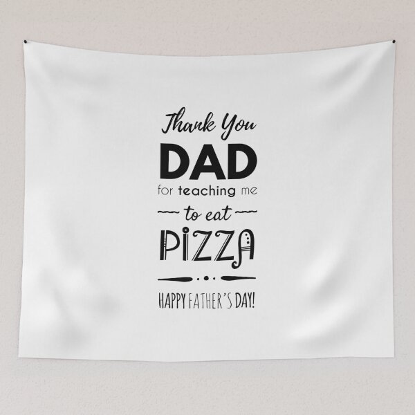 Item preview, Thank You Dad For Teaching Me To Eat Pizza, Happy Father's Day designed and sold by Fairytale Farmer.