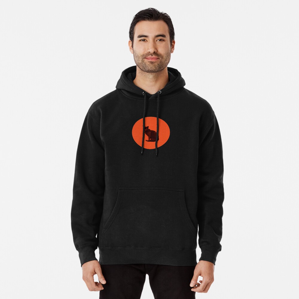 orange cat hoodie