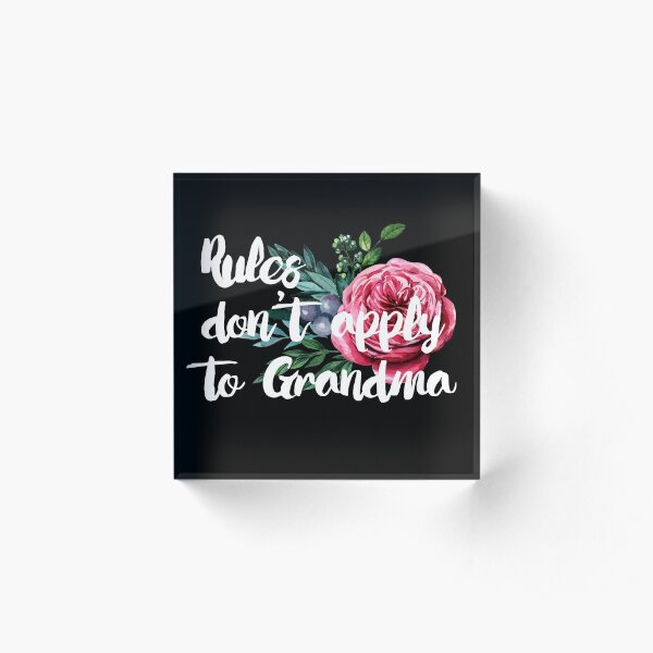 Grandma Acrylic Block