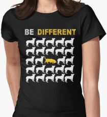 Basset Hound Lovers - Be Different - Sweet Gift For Passionate Basset Hound Dog Lovers Women's Fitted T-Shirt