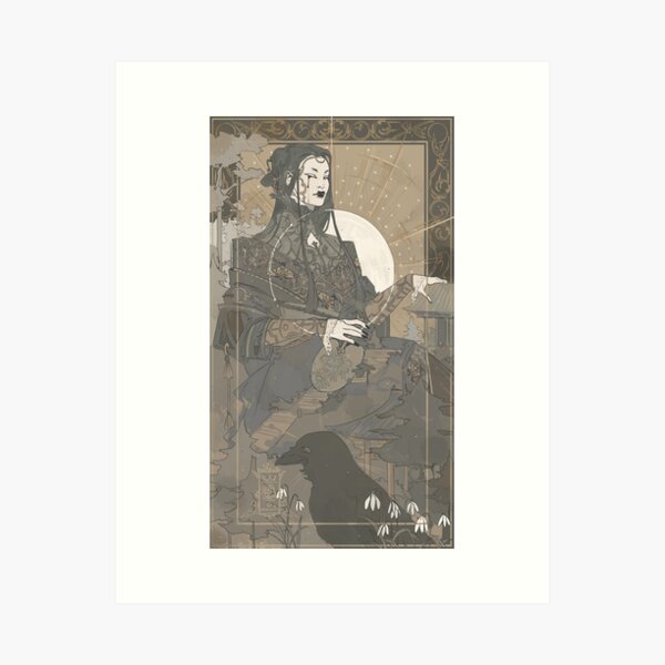 Australian Art High Quality Art Print on Knight Hammer 350gsm Paper // Melbourne Made Raven Art Print