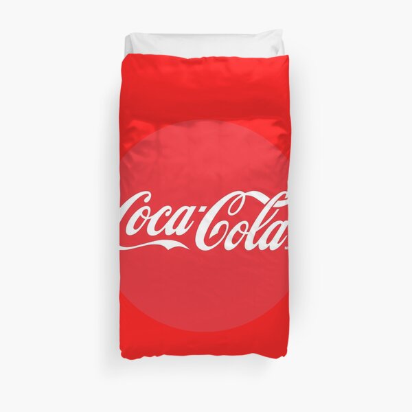 Coca Cola red circle logo Duvet Cover