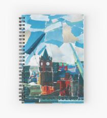 Derry Guildhal Peace Bridge With River Spiral Notebook