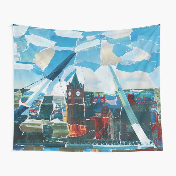 Item preview, Derry Guildhal Peace Bridge With River designed and sold by Totaldannation.