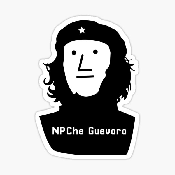  NPC meme Che Guevara NPChe Non Player for men, women T-Shirt :  Clothing, Shoes & Jewelry