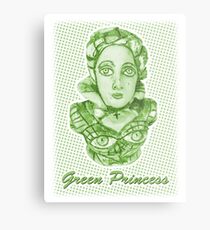 Grüne Prinzessin Metalldruck