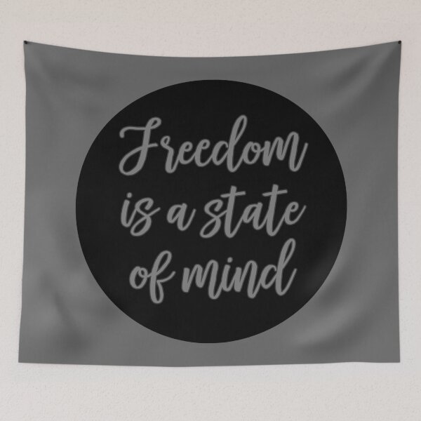 Item preview, deep quotes freedom sticker mind designed and sold by untagged-shop.