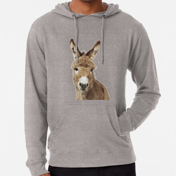 Donkey Portrait Lightweight Hoodie