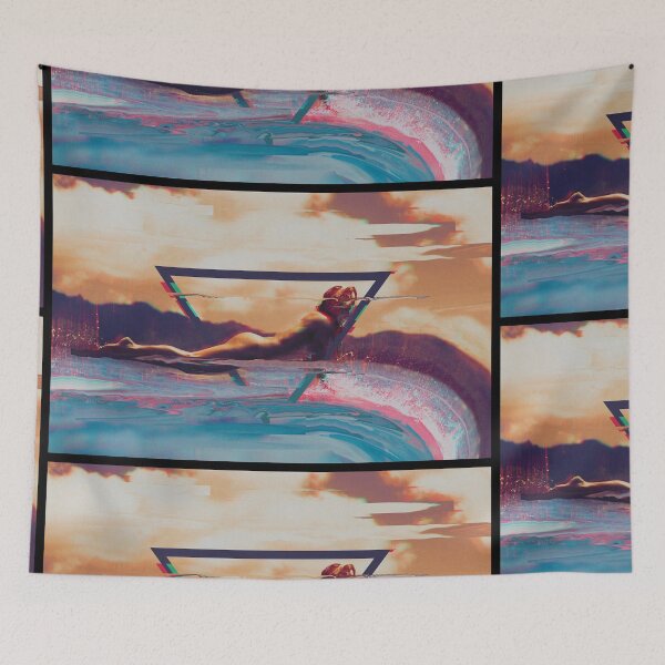 Item preview, Glitch Art - Nude Server Girl falls from the edge of the world designed and sold by Quentin1984.