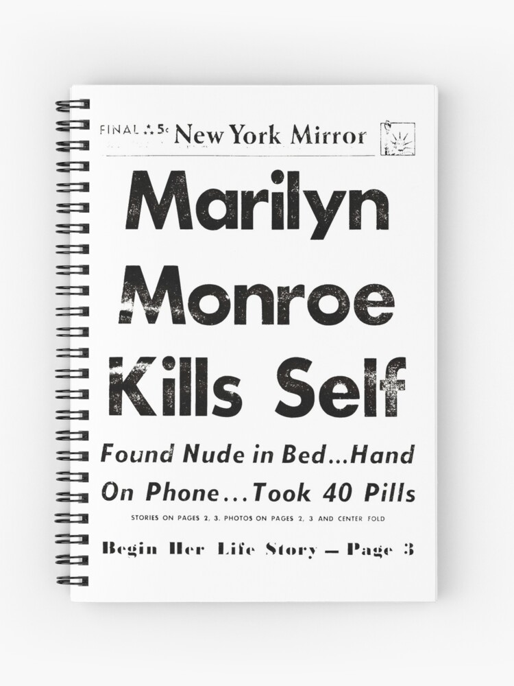 3 Miniature Vintage 'marilyn Monroe' Death NEWSPAPERS 