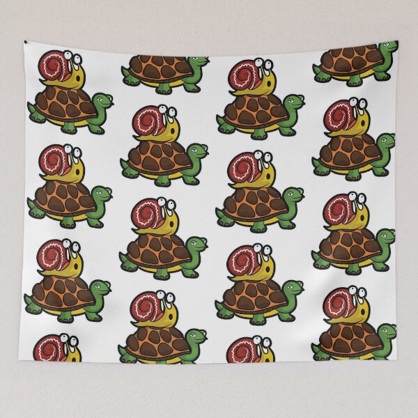 Item preview, Snail on turtle designed and sold by themd-haendler.