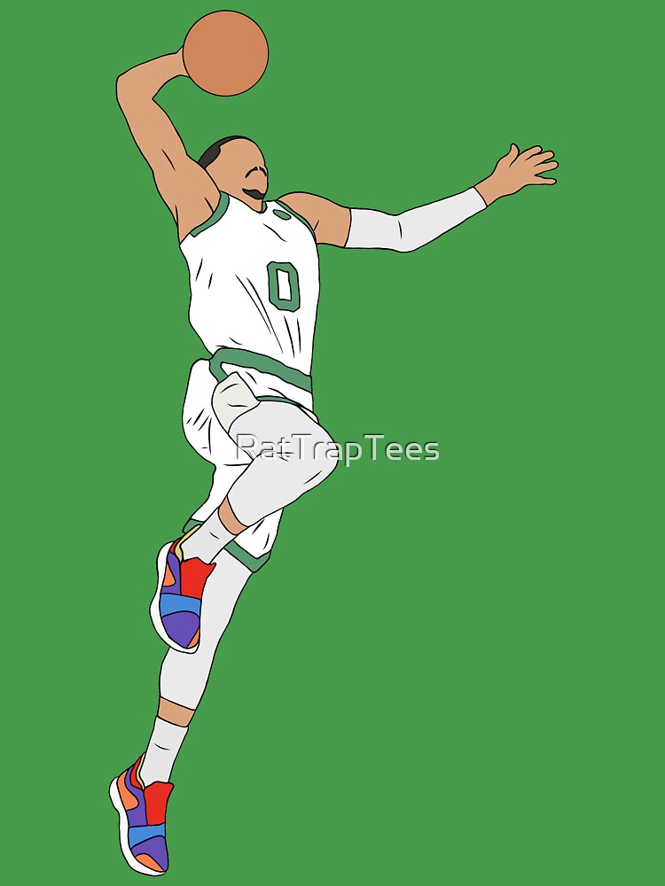 Official Basketball Boston celtics jayson tatum slam t-shirt