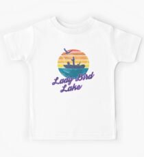 Lady Bird Lake Austin Texas USA America Great Lakes Fishing Trips Sail Boat T-Shirt & Gifts Kids T-Shirt