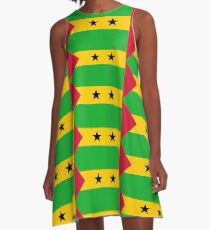 Flag of Sao Tome and Principe A-Line Dress