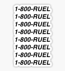 1-800-ruel Sticker