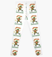 ST. PATRICK'S DAY LUCK OF THE IRISH LEPRECHAUN Leggings