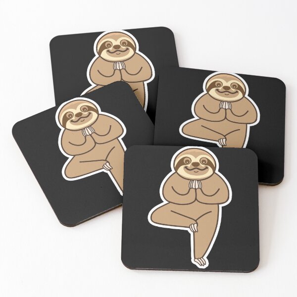 Item preview, Cute Sloth Yoga Tree designed and sold by plushism.