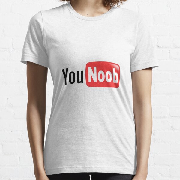 Noob Tube T Shirts Redbubble - noob tube lol roblox
