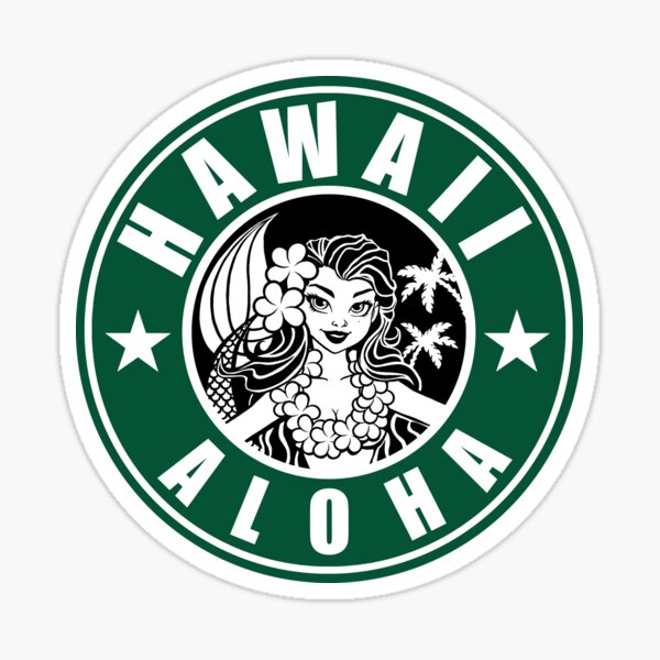 Hawaii Aloha Coffee Sticker