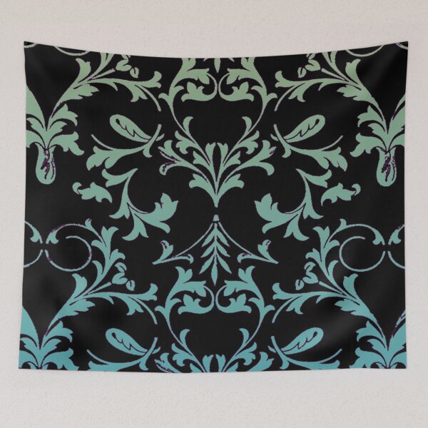 Item preview, stencil in black and blue designed and sold by cobblehill.