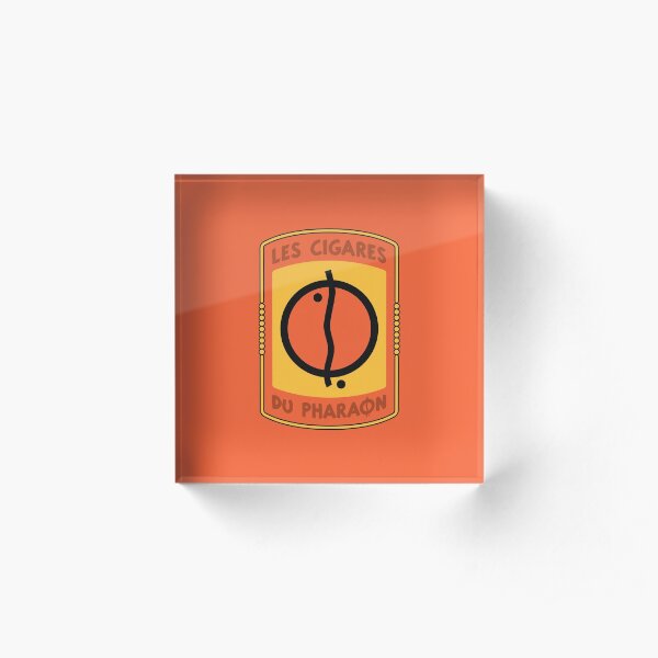 The Cigars of the Pharaoh Logo Acrylic Block