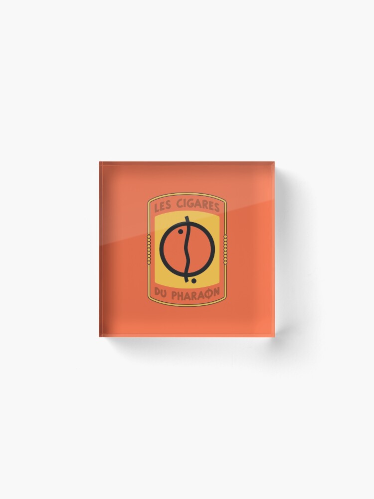 Alternate view of The Cigars of the Pharaoh Logo Acrylic Block
