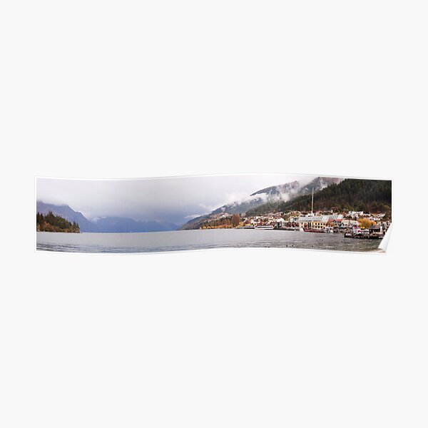 Queenstown harbour Poster