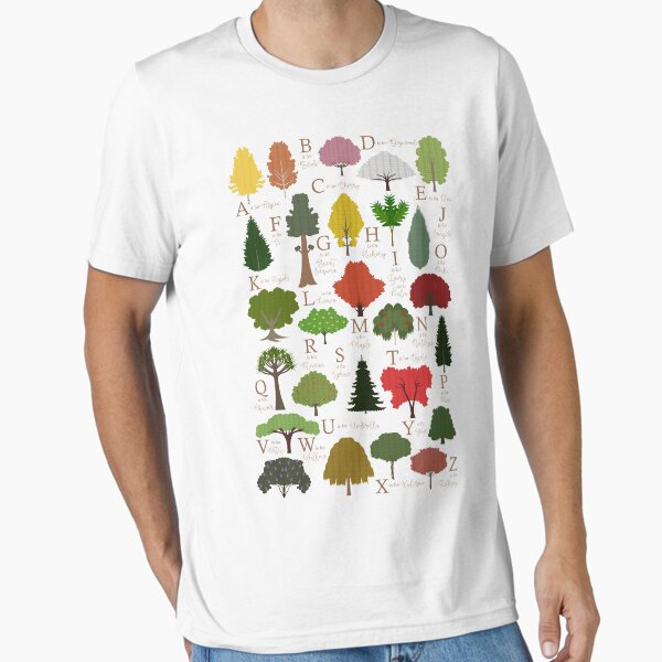 Item preview, Trees Alphabet Shirt designed and sold by babybigfoot.