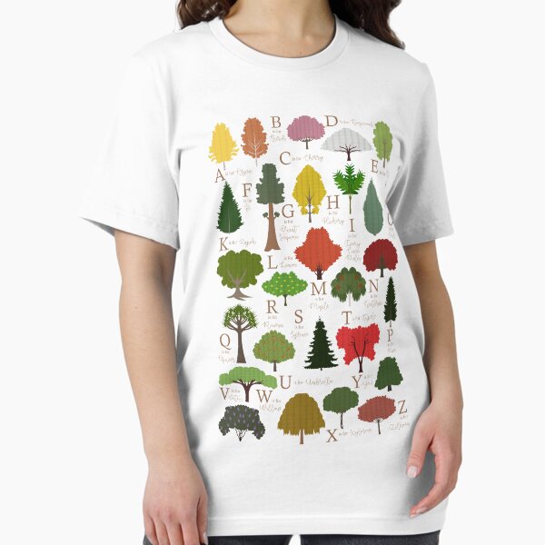 Item preview, Trees Alphabet Shirt designed and sold by babybigfoot.