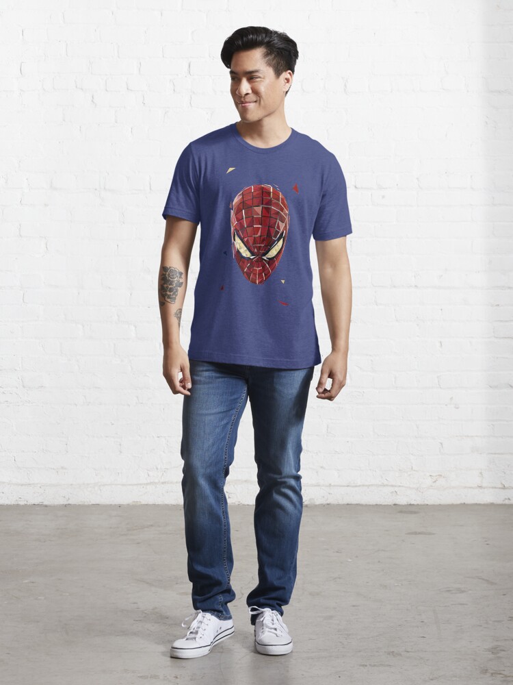 Thumbnail 5 of 7, Essential T-Shirt, Polygon Red Hero designed and sold by Dum Design.