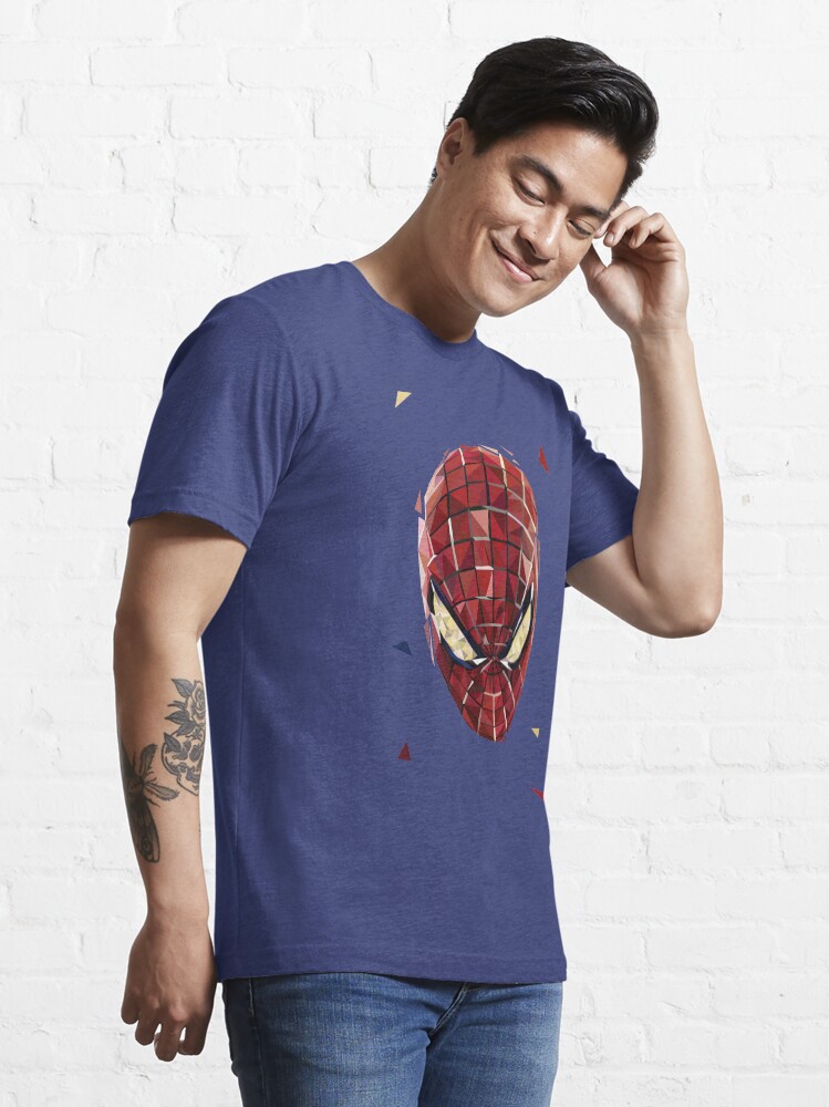 Thumbnail 3 of 7, Essential T-Shirt, Polygon Red Hero designed and sold by Dum Design.