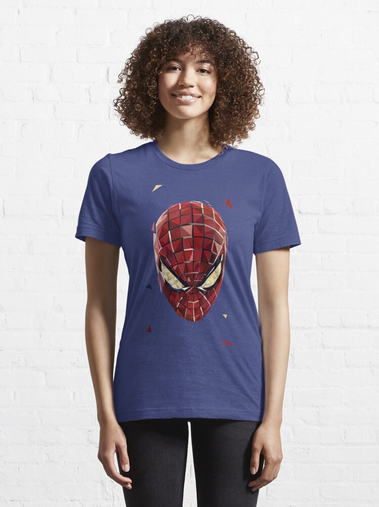Thumbnail 6 of 7, Essential T-Shirt, Polygon Red Hero designed and sold by Dum Design.