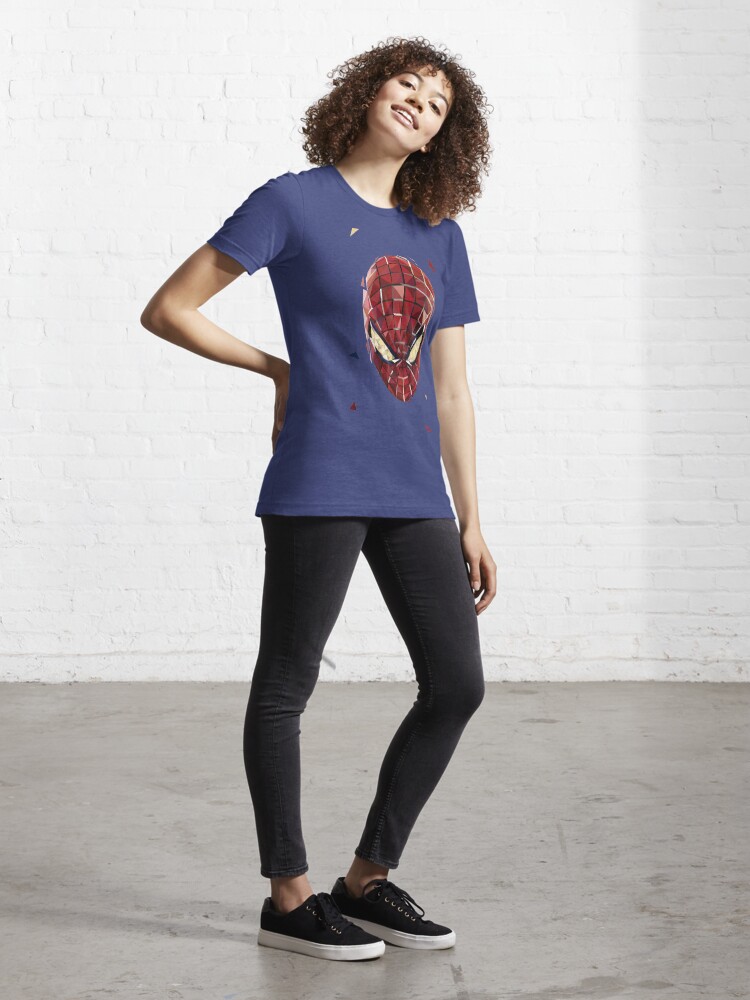 Thumbnail 4 of 7, Essential T-Shirt, Polygon Red Hero designed and sold by Dum Design.