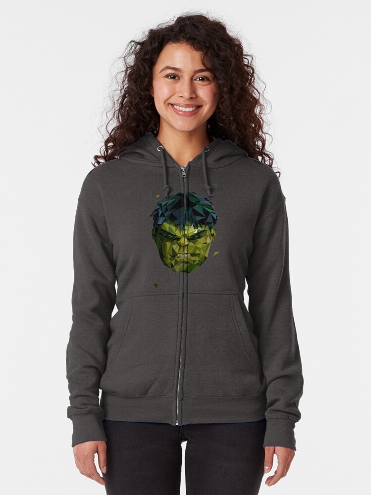 Alternate view of Polygon Hero Zipped Hoodie