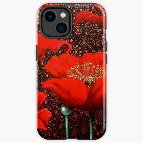 Dancing Poppies II iPhone Tough Case