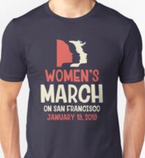Women’s March on San Francisco January 19 2019 Unisex T-Shirt